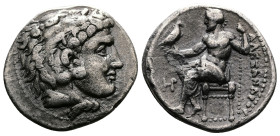 Kings of Macedon. Alexander III the Great (336-323 BC.) AR Drachm (17,5mm, 4,16 g.), Uncertain mint in western Asia Minor. Struck ca. 323-280 BC. Head...