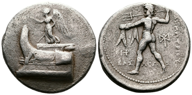 Kings of Macedon. Demetrios I Poliorketes (306-283 BC.) AR Tetradrachm (28,5 mm,...