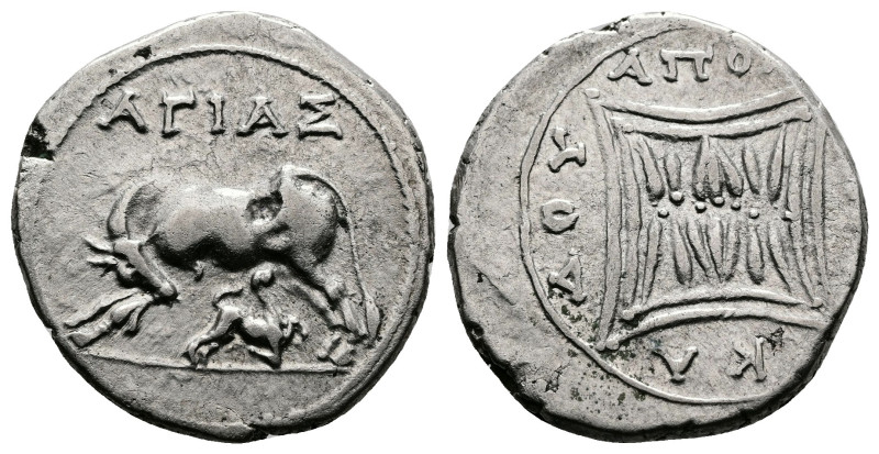 Illyria. Apollonia ca. 200-80 BC. ΑΓΙΑΣ (Agias) and ΚΑΔΟΣ (Kados), magistrates A...