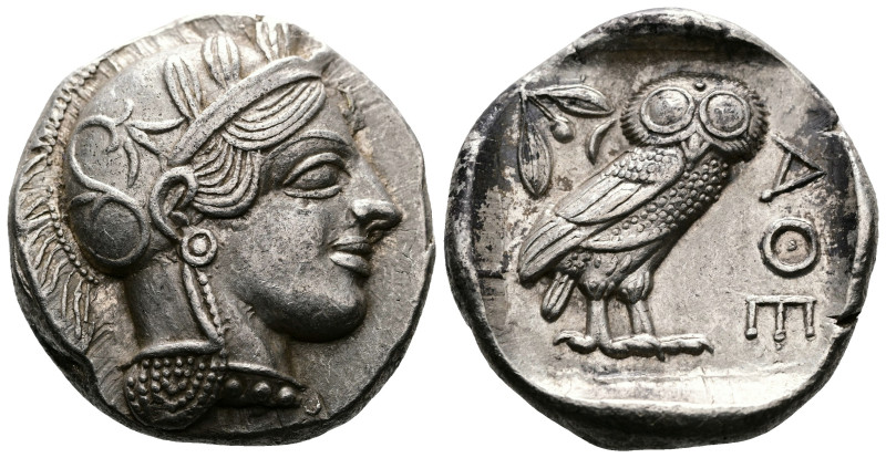 Attica. Athens. Circa 449-404 BC. AR Tetradrachm (25mm, 17.18 g.) 430s. Head of ...