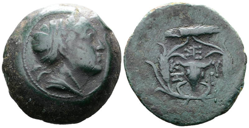 Mysia. Kyzikos. 3rd. Century BC. AE (29 mm, 16,95 g.) Head of Kore Soteira left,...