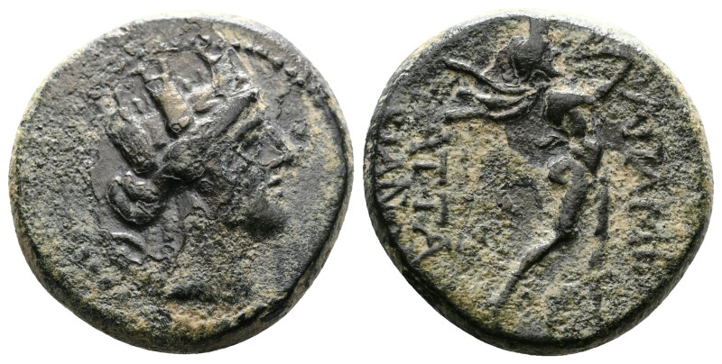 Phrygia, Apameia. Ca. 88-40 BC. Æ (18mm, 5,24 g.). Attalos, son of Bianor, eglog...