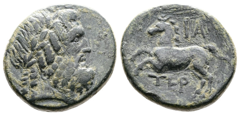 Pisidia. Termessos. 1st. Century BC. Æ (17mm, 4,31 g.) Dated CY 11 (61-60 BC). L...