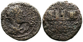 BITHYNIA. Nicomedia, Valerian I. (253-260 AD.) AE (23,5mm, 8.57 g.). [ΠΟ ΛΙΚ ΟΥΑΛΕΡΙΑΝΟ ΑΥΓ], radiate, draped and cuirassed bust of Valerian I right, ...