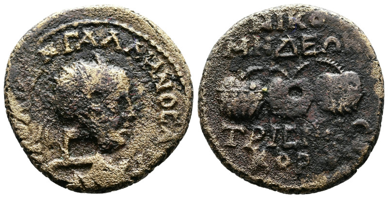 BITHYNIA. Nicomedia. Gallienus (253-268 AD). AE (22,5mm, 7,37g.) ΠO ΛI ЄΓN ΓAΛΛH...