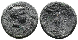 IONIA. Smyrna, Britannicus, son of Claudius and Messalina, (41-54 AD.) Philistos and Eikadios, magistrates. AE (19mm, 3,69 g.) struck ca. 50-54 AD. [Z...