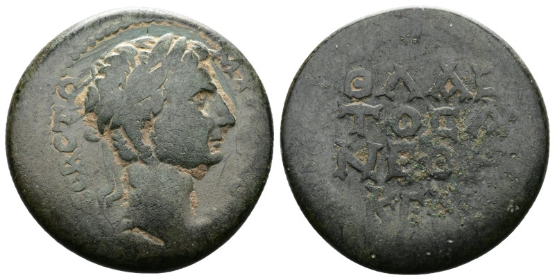 CARIA. Mylasa, Augustus (Divus), early 1st. Century AD. AE (21,5mm, 5,25 g.) Thl...