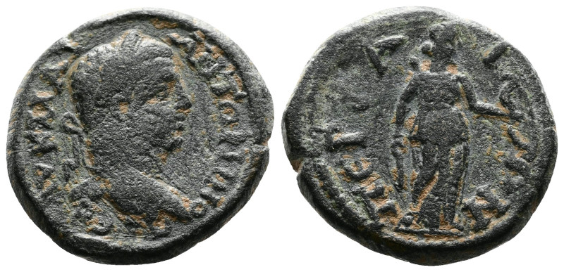 PAMPHYLIA. Perge. Caracalla, (198-217 AD.) AE Hemiassarion (18,5 mm, 5,15 g.) AY...