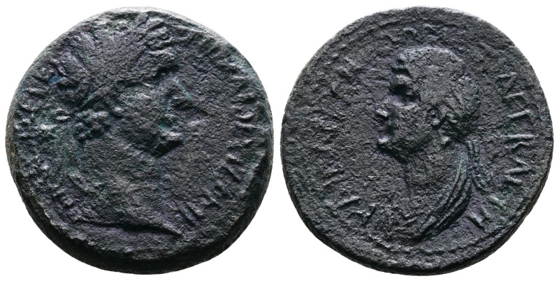 CILICIA. Anazarbos. Domitian (81-96 AD.) AE (21,5mm, 7,70 g.) AYTO KAI ΘΕ YI ΔOM...