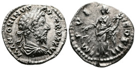 Marcus Aurelius (161-180 AD.) AR Denarius (18,5mm, 3,05 g.) Rome, 171-172 AD. M ANTONINVS AVG TRP XXVI, laureate head right / IMP VI COS III, Aequitas...