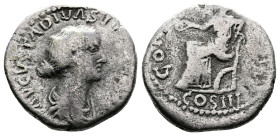 Faustina II Augusta (147-175 AD.) a contemporary imitation copying an official issue of Rome. AR Denarius (15,5 mm, 3,05 g.) Draped bust right. Rev. C...