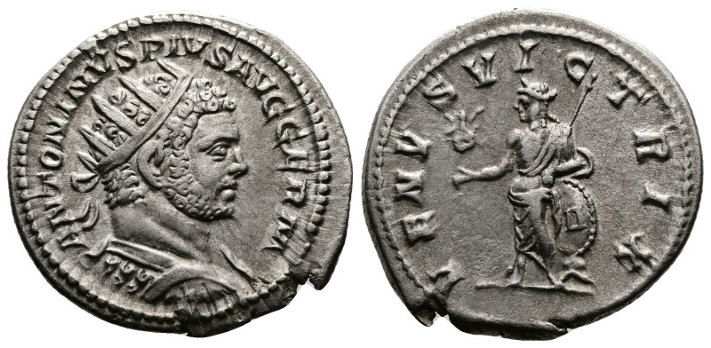 Caracalla (198-217 AD.) AR Antoninianus (23 mm, 5.07 g.) Rome mint, struck 215 A...