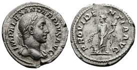 Severus Alexander (222-235 AD.) AR Denarius (20 mm, 3,01g.). Rome mint, struck 232 AD. IMP ALEXANDER PIVS AVG, laureate bust of Severus Alexander righ...