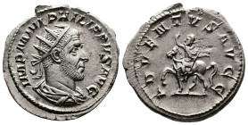 Philip I (244-249 AD). AR Antoninianus (23mm, 4.87 g.) Rome, 244-247 AD. IMP M IVL PHILIPPVS AVG, Laureate, draped and cuirassed bust to right. Rev. A...
