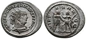 Valerian I (253-260 AD.) AE (silvered) Antoninianus (24mm, 4,79g.) Samosata IMP C P LIC VALERIANVS P F AVG, radiate, draped and cuirassed bust right. ...