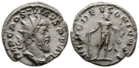 Postumus (260-269 AD). AR Antoninianus (21,5mm, 2,90g.) Cologne (Colonia Agrippinensis.) IMP C POSTVMVS P F AVG. Radiate, draped and cuirassed bust ri...