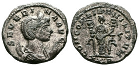 Severina, wife of Aurelian (270-275 AD.) AE (silvered) Antoninianus (21,5mm, 2,72g.) Rome. SEVERINA AVG. Draped bust right, wearing stephane and set u...