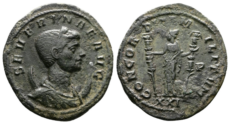 Severina, wife of Aurelian. AE Antoninianus (22mm, 3,24 g.). Siscia mint. Struck...