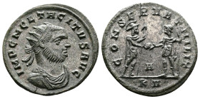 Tacitus (275-276 AD) AE (silvered) Antoninianus (22mm, 3,39g.) Serdica 275/6 AD. IMP C M CL TACITVS AVG. Radiate, draped and cuirassed bust right. Rev...