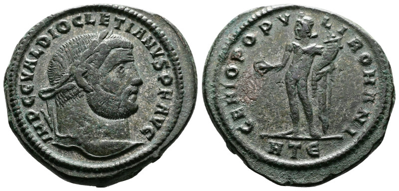 Diocletian (284-305 AD.) Heraclea AE Follis (28,5mm, 11,76g.) IMP C C VAL DIOCLE...