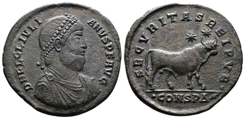 Julian II 360-363 AD Æ Double Maiorina (28,5mm, 8,33g). Constantinople 361-363 A...