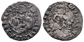 Second Empire. Ivan Sračimir. (1352/5–1396.) AR Groš (19mm, 1.14 g.). Vidin mint. First chronological group, 1352/5–1365. + Iω CPaЧHM(ИP) (ЦР)Ь БΛΓBP,...