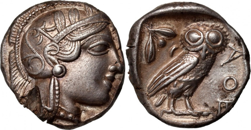 Greece, Attica, Tetradrachm, 5th century BC, Athens Weight 16,95 g, 24 mm. Very ...