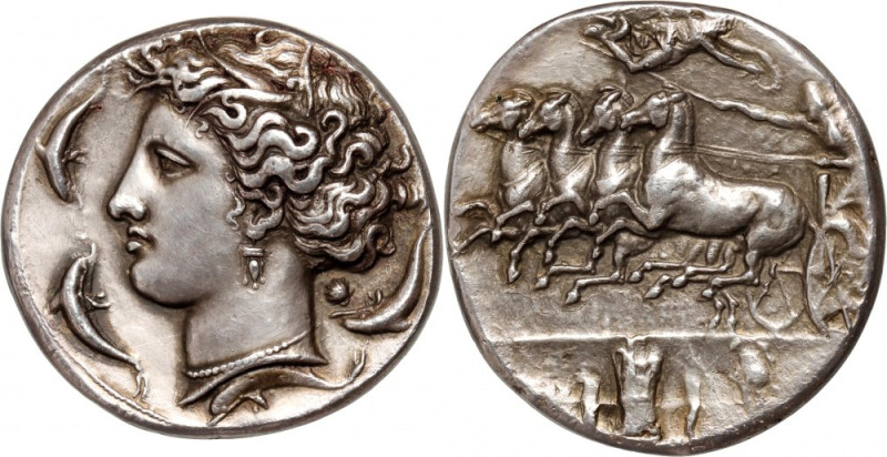 Greece, Sicily, Syracuse, Decaderachma, electrotype, Robert Ready Weight 31,15 g...