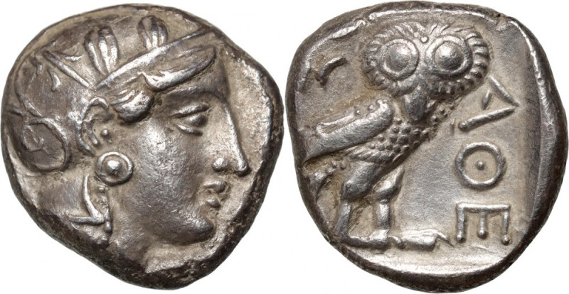 Greece, Attica, Tetradrachm, c. 393-300 BC, Athens Weight 16,79 g, 22 mm.&nbsp;...