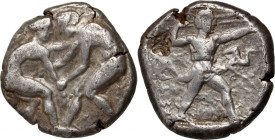 Greece, Pamphylia, Aspendos, Stater c. 385-370 BC, wrestlers