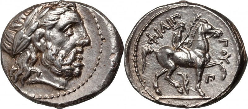 Greece, Macedonia, Philip II 359-336 BC, Tetradrachm Weight 14,34 g, 25 mm. Attr...