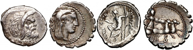 Roman Republic, Lot of 2 Denar, C. Vibius Pansa 48 BC, L. Procilius 80 BC, Rome ...