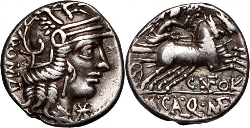 Roman Republic, M. Calidius, Q. Metellus Cn. Fulvius 117/116 BC, Denar, Rome Wei...