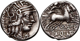 Roman Republic, M. Calidius, Q. Metellus Cn. Fulvius 117/116 BC, Denar, Rome