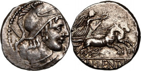 Roman Republic, Cn. Cornelius Lentulus Marcellinus 88 BC, Denar, Rome