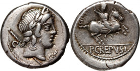 Roman Republic, P. Crepusius 82 BC, Denar, Rome