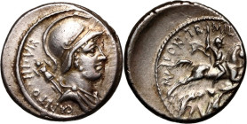 Roman Republic, P. Fonteius Capito 55 BC, Denar, Rome