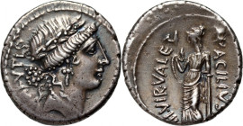 Roman Republic, Mn. Acilius Glabrio 49 BC, Denar, Rome
