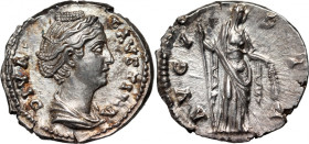 Roman Empire, Faustina I (wife of Antoninus Pius 138-161), Denar, Rome