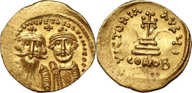 Byzantium, Heraclius, Heraclius Constantine (610-641), Solidus, Constantinople