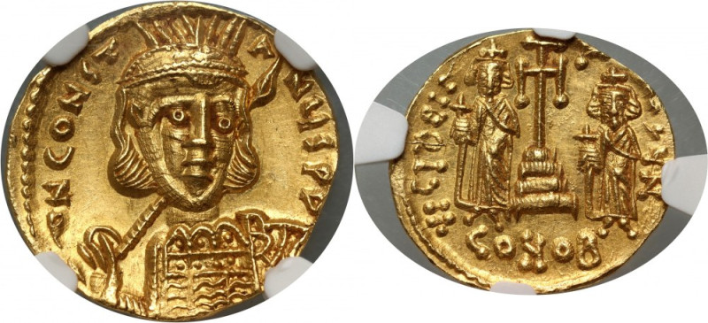 Byzantine Empire, Constantine IV 668-685, Solidus, Constantinople Gold 4,40 g, 1...