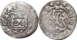 Władysław Jagiełło 1386-1434, półgrosz, Kraków, sygnatura AS