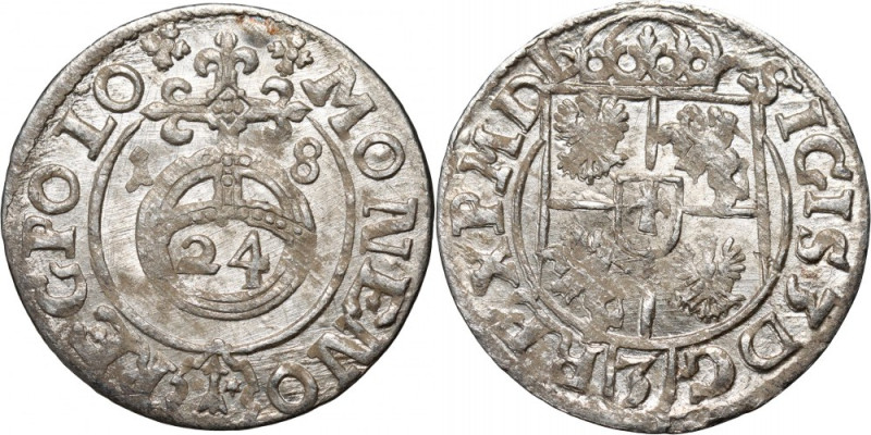 Zygmunt III Waza, półtorak 1618, Bydgoszcz Okołomenniczy egzemplarz. Reference: ...