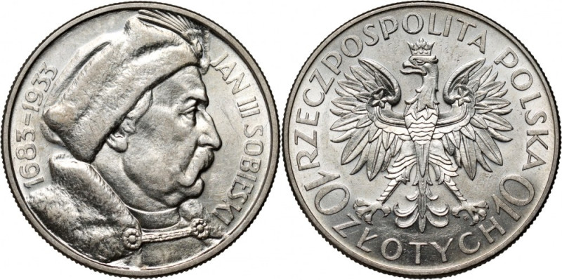 II RP, 10 złotych 1933, Warszawa, Jan III Sobieski Reference: Parchimowicz 121
...