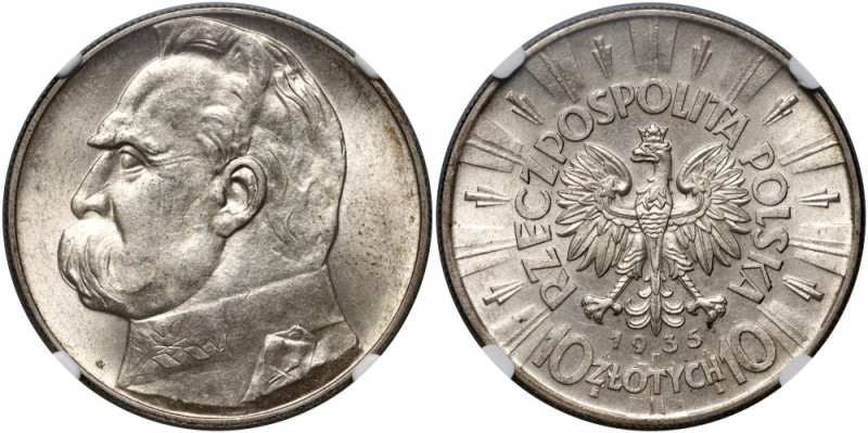 II RP, 10 złotych 1935, Warszawa, Józef Piłsudski Reference: Parchimowicz 124b
...