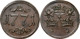 XVIII wiek, Gdańsk, żeton z 1771 roku, Bractwo Miłosierdzia Trzech Króli R4