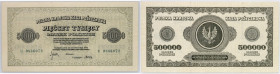 II RP, 500000 marek polskich 30.08.1923, seria U