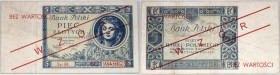 II RP, 5 złotych 02.01.1930, seria BR., późniejszy nadruk WZÓR