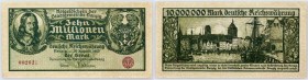 Wolne Miasto Gdańsk, 10000000 marek 31.08.1923, bez oznaczenia serii