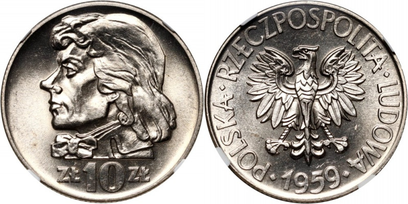 PRL, 10 złotych 1959, Tadeusz Kościuszko Reference: Parchimowicz 225a
Grade: NG...